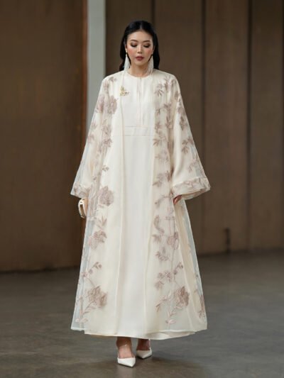 Paradis de Fleur Abaya Set 2026 • Corliss - Porcelain Taupe