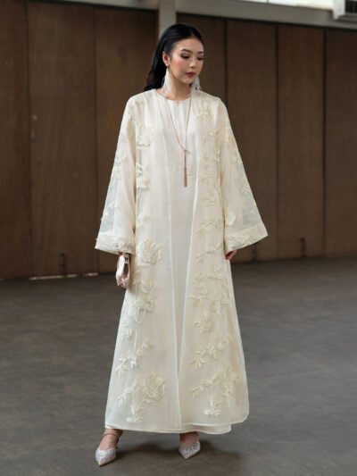 Paradis de Fleur Abaya Set 2026 • Corliss - Porcelain