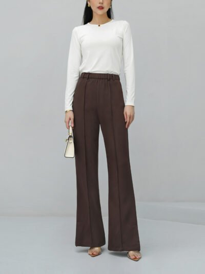 Lennon Pants Stylish Everyday Pants•Easy to Style - Espresso Brown