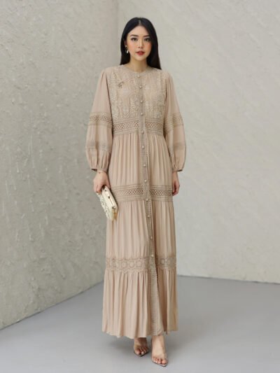 Symphony Limited Embroidery, Brocade and Lace Mix Dress