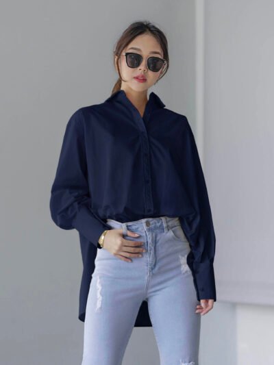 Blaire The Original Oversize Shirt - Navy