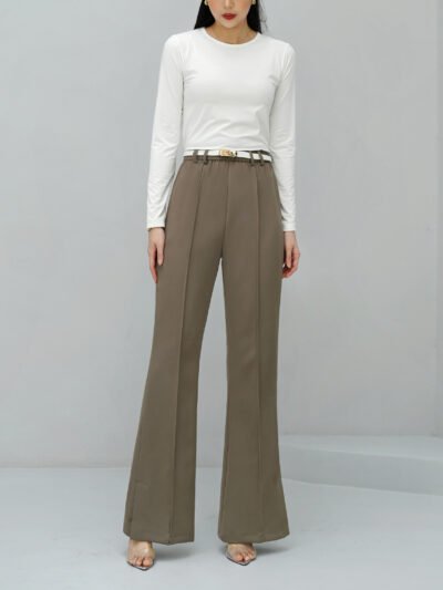 Lennon Pants Stylish Everyday Pants•Easy to Style - Stone Brown