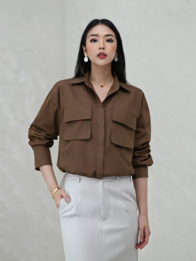 Capri Corliss Unique Shirt - Choco