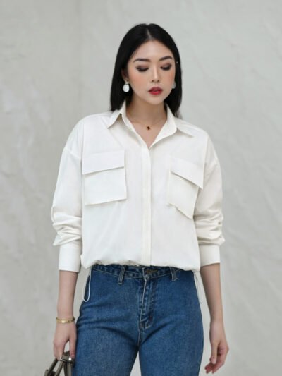 Capri Corliss Unique Shirt - Broken White