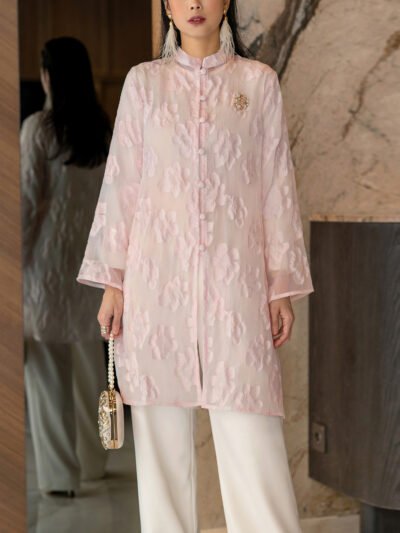 Lotus Tunic 2026 - Soft Blush Motif B