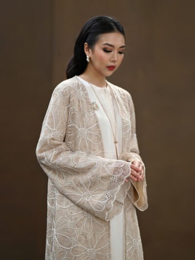 Summer Dahlia Abaya Beautiful n Premium Embroidery Lace