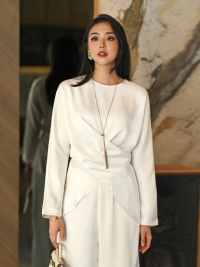 Valeria Set 2026 Premium Semi Satin Tebal - BW/Top