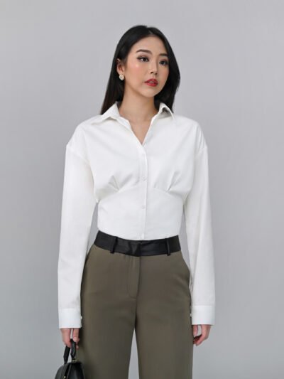 Accounting Shirt Crop Unique 100% Anti Lecek - BW