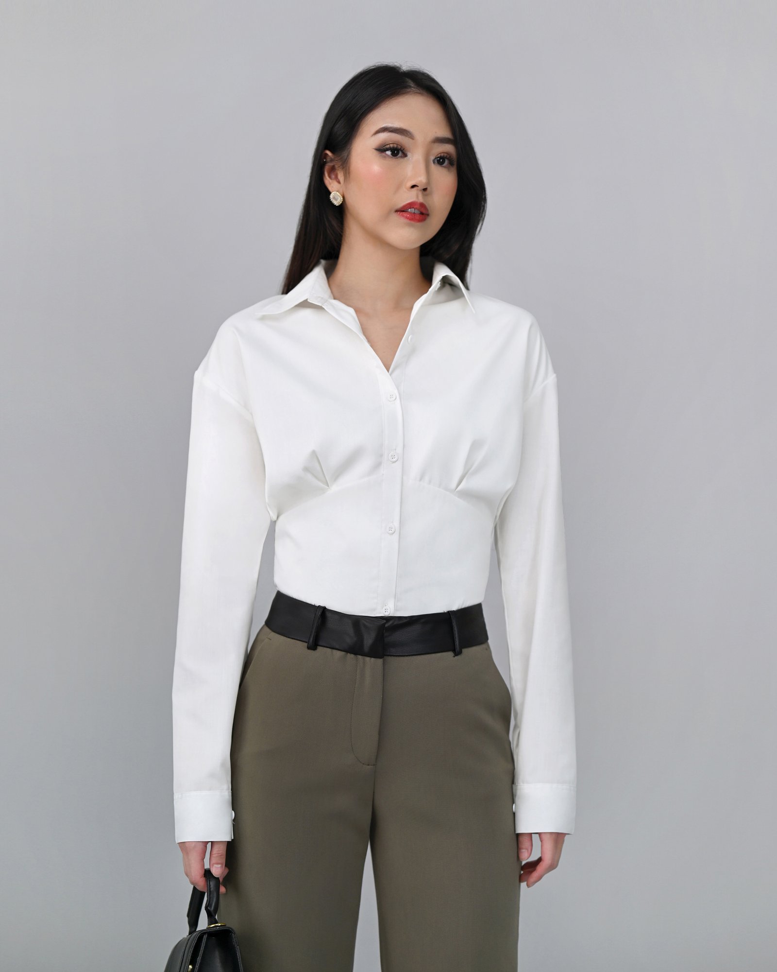 Accounting Shirt Crop Unique 100% Anti Lecek - Gambar 6