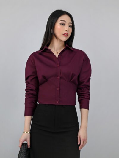 Accounting Shirt Crop Unique 100% Anti Lecek