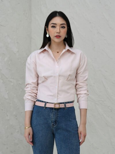 Accounting Shirt Crop Unique 100% Anti Lecek - Salem Blush