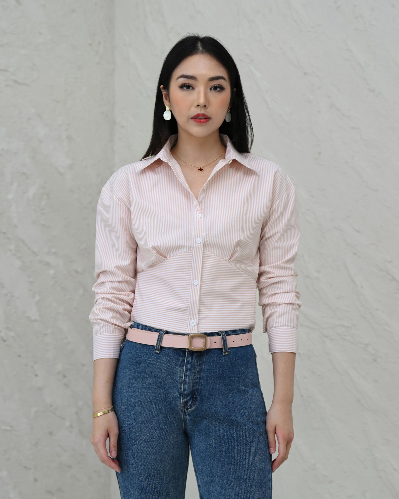 Accounting Shirt Crop Unique 100% Anti Lecek - Gambar 2