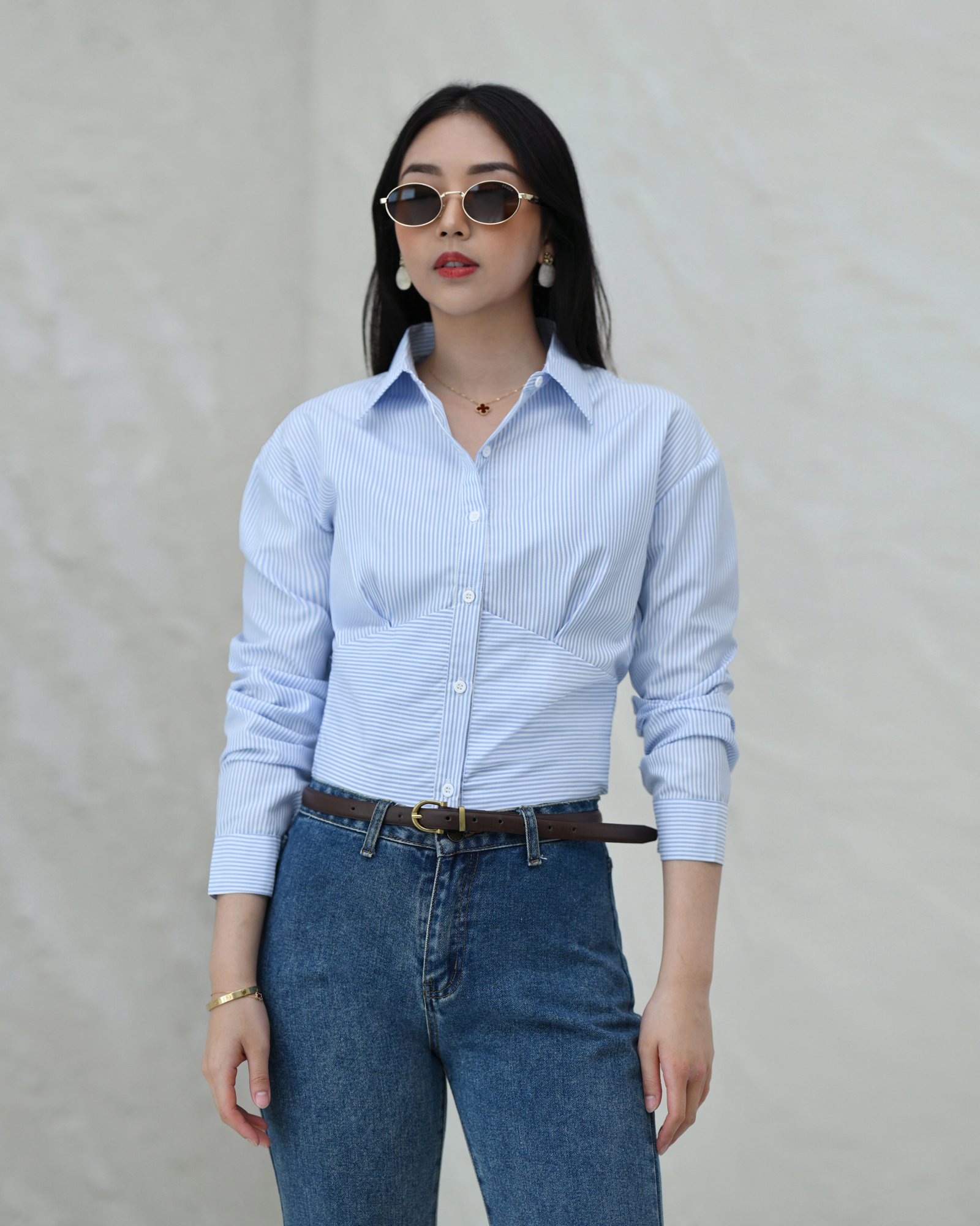 Accounting Shirt Crop Unique 100% Anti Lecek - Gambar 10