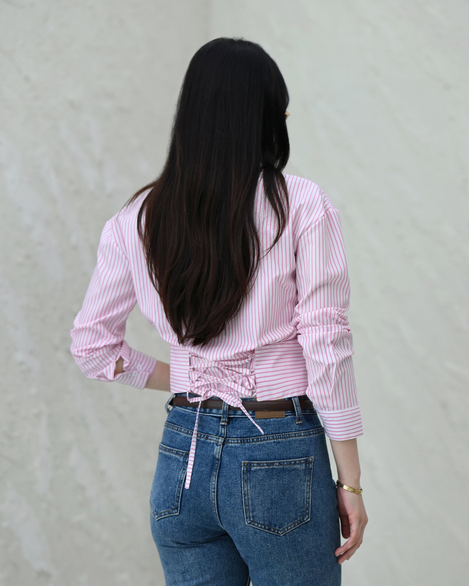 Accounting Shirt Crop Unique 100% Anti Lecek - Gambar 4