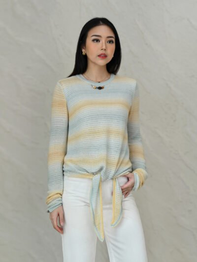 Sunset Knit Top - Sunset Sky