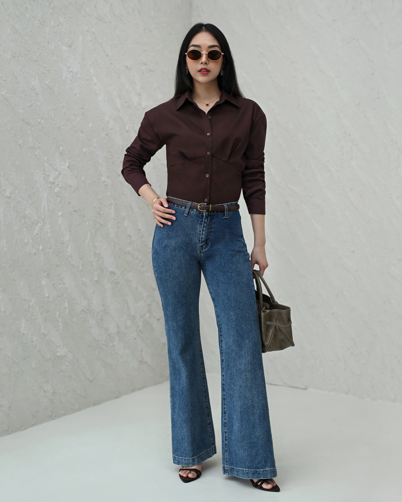 Accounting Shirt Crop Unique 100% Anti Lecek - Gambar 5