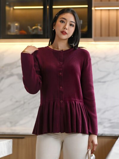 Yoon-A Premium Daily Knitwear - Maroon
