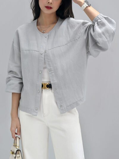 Dakota Barrel Jacket - Light Grey