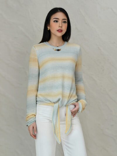 Sunset Knit Top - Sunset Sky