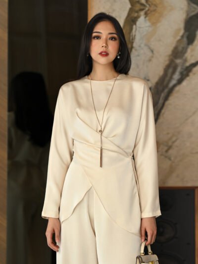 Valeria Set 2026 Premium Semi Satin Tebal - Porcelain/Top