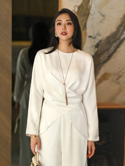 Valeria Set 2026 Premium Semi Satin Tebal - BW/Top