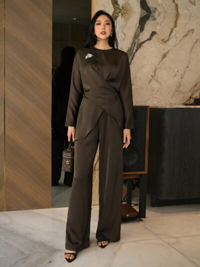 Valeria Set 2026 Premium Semi Satin Tebal - Midnight Espresso/Set