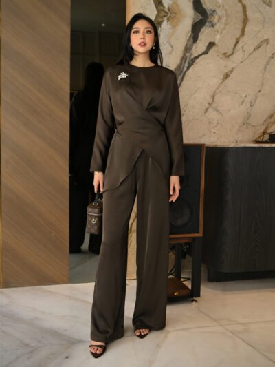 Valeria Set 2026 Premium Semi Satin Tebal - Midnight Espresso/Set