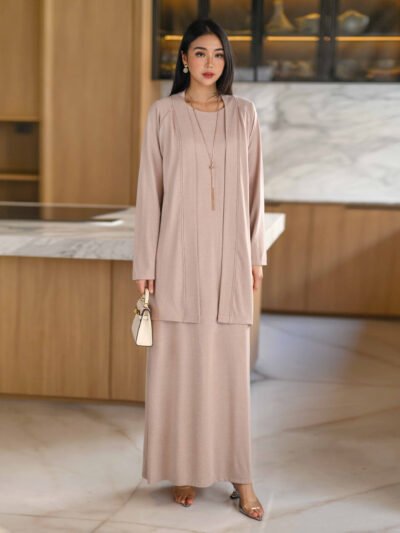Nezuko Soft Wool Knit Set (Outer n Dress)