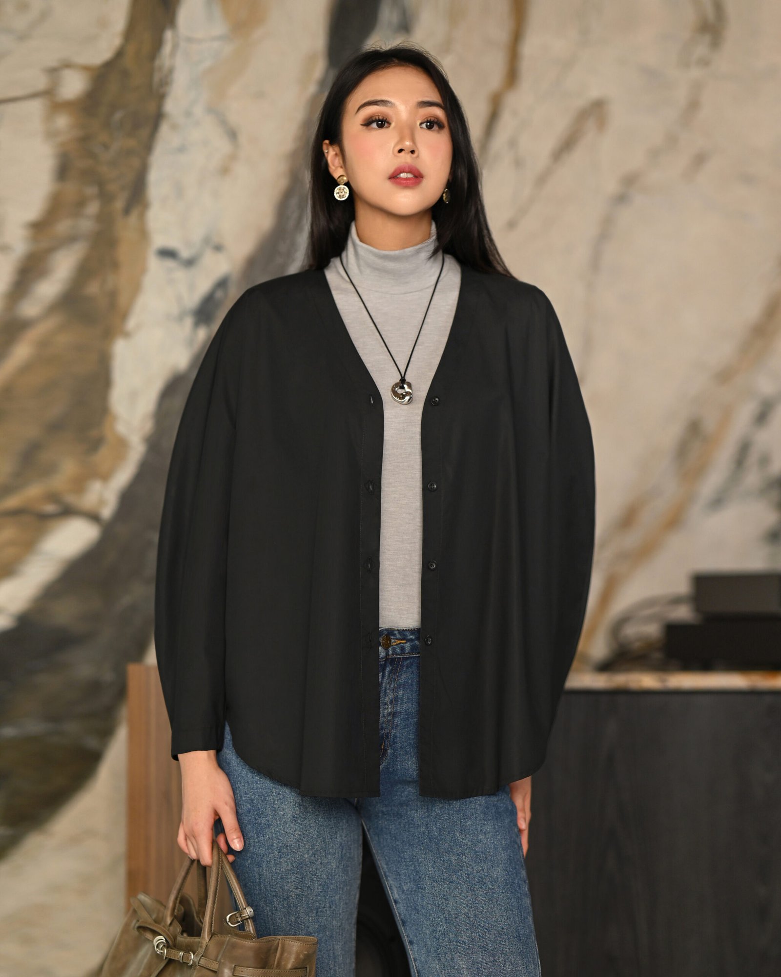 Puffy Shirt/Outer New Cotton Tebal 2026 - Gambar 7