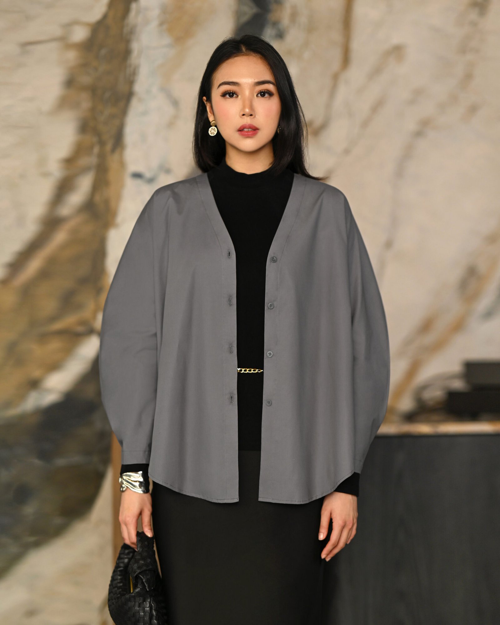 Puffy Shirt/Outer New Cotton Tebal 2026 - Gambar 4