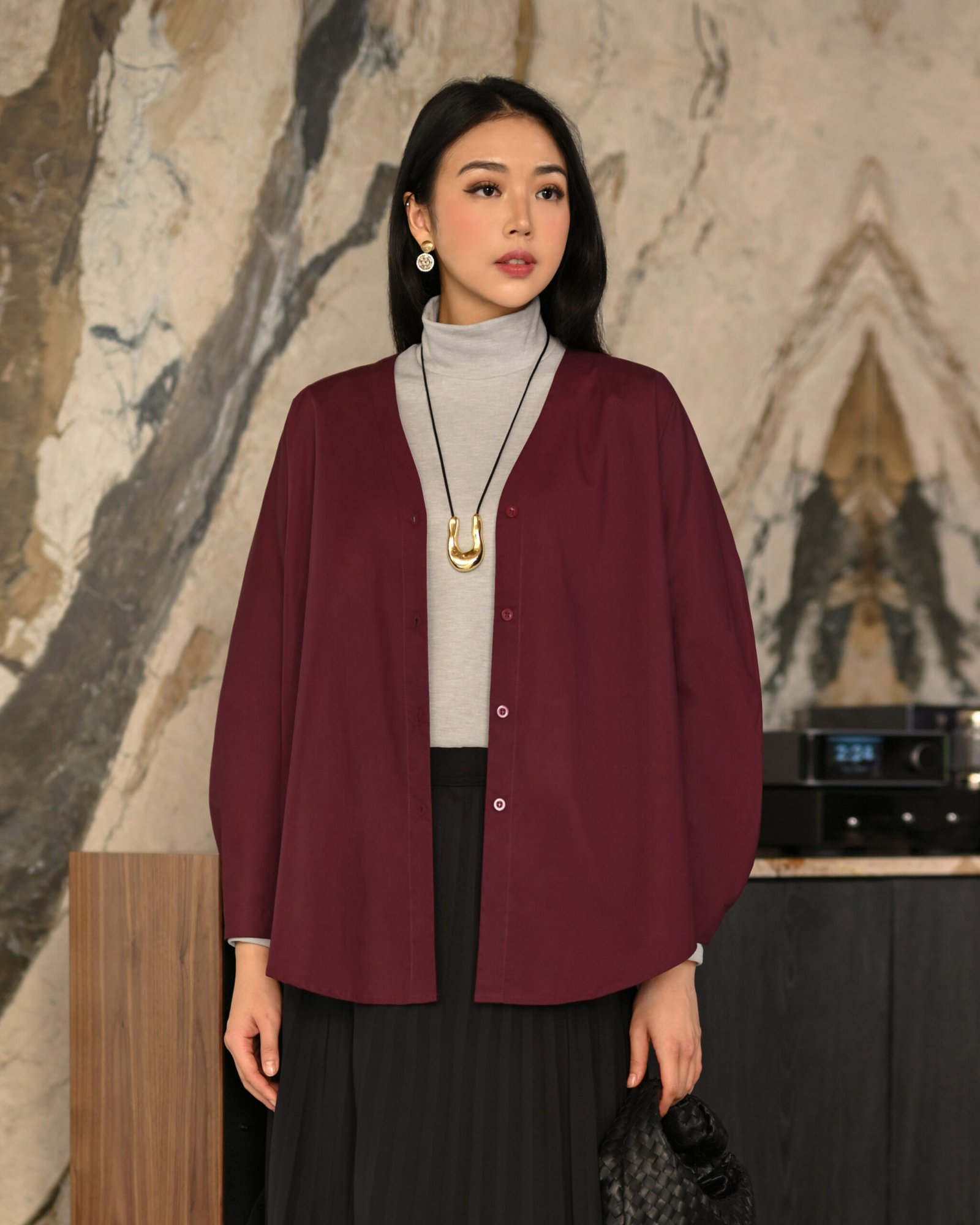 Puffy Shirt/Outer New Cotton Tebal 2026 - Gambar 9