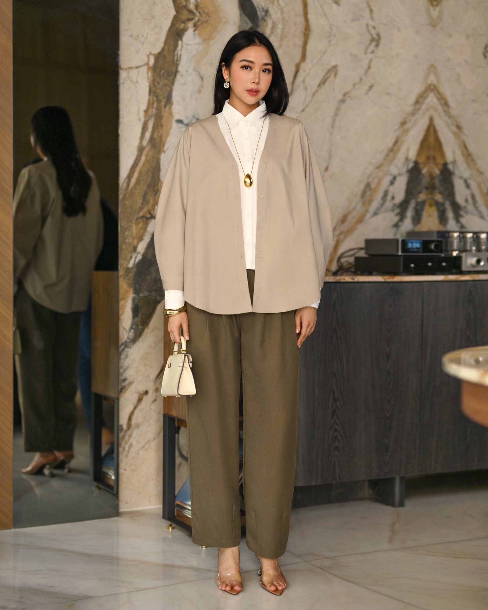 Puffy Shirt/Outer New Cotton Tebal 2026 - Gambar 6