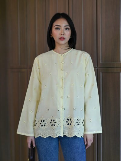 Basic Cheongsam Embroidery Cotton Variation - Var. C Butter