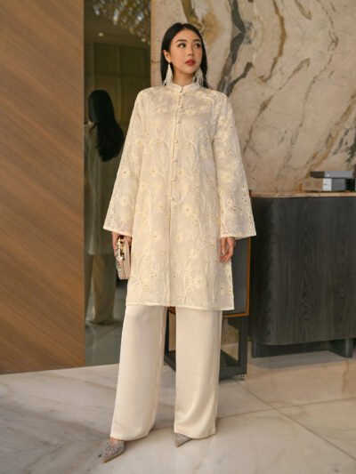 Lotus Tunik Variants Motif Corliss - Porcelain