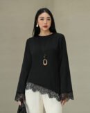 Mimi Asymmetrical Lace Blouse