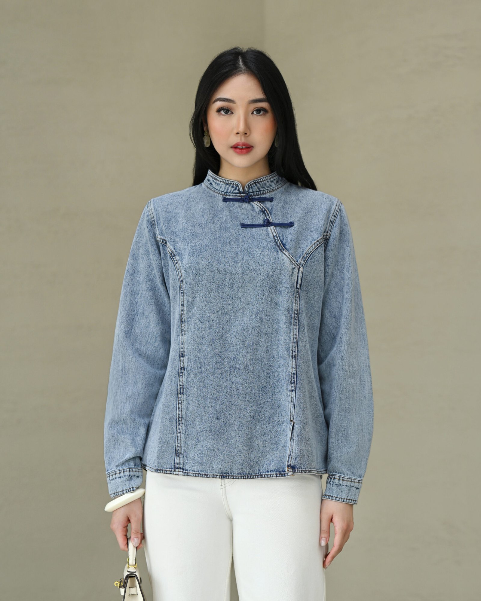 Ziyi Jeans Blouse - Gambar 7
