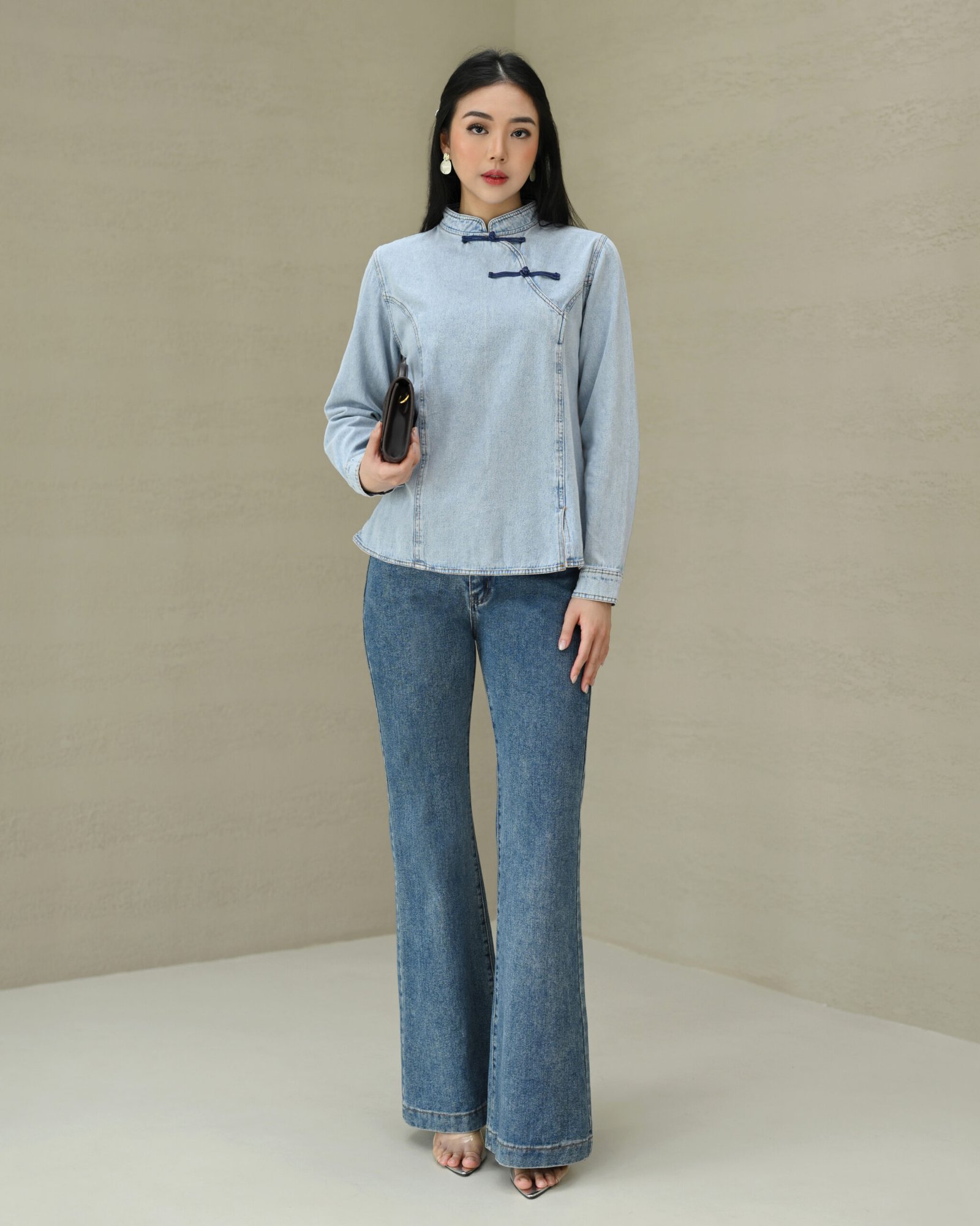 Ziyi Jeans Blouse - Gambar 6