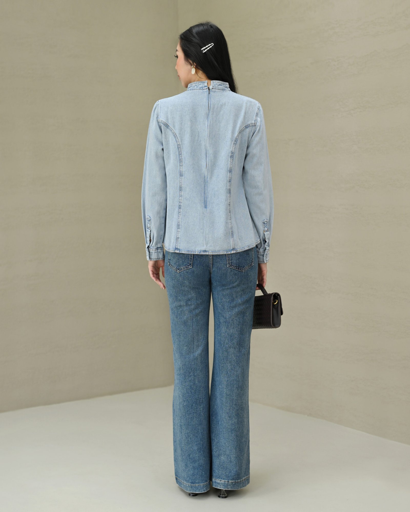 Ziyi Jeans Blouse - Gambar 5