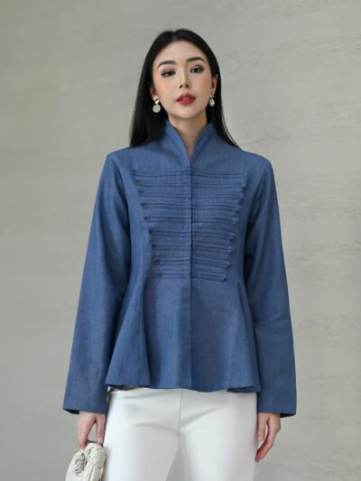 Aeon Cotton Jeans Top • Corliss - China Blue Denim