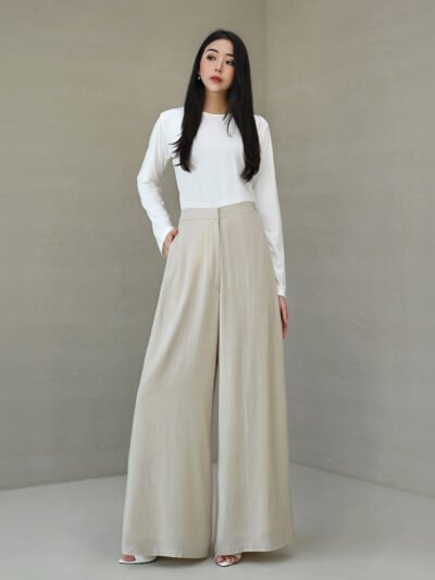 Bowie Soft Linen Wide Pants (Ultra Flowy + Lining)