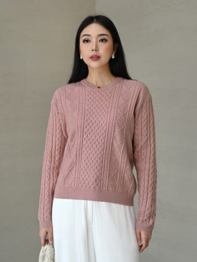 Hampton Classic Knit (Viscose) - Smoke Blush