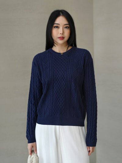 Hampton Classic Knit (Viscose) - Navy