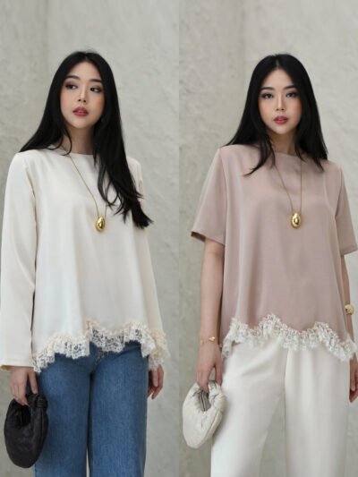 Quinn Premium Silk Lace (Short/Long) Tebal n Mewah • New Fabric